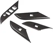 AHTZLC Car Door Armrest Window Switch Panel Cover Trim Compatible for Toyota Hilux 2015 2016 2017 2018 2019 2020 2021 (ABS Carbon Fiber) Automotive Exterior Decorative Accessories Carbon Fiber Wrap