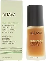 AHAVA Extreme Night Treatment - Exclusive Moisturizer, Neck & Chest Cream, Smoothes Skin & Reduces Wrinkles, Enriched with Patented Extreme Complex, Dead Sea Osmoter, Peptides & Resveratrol 1 fl.oz