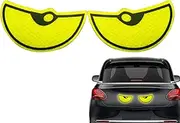 Reflective Eye Decal,Safety Reflector | Car Stickers Eye Night Safety Driving Reflective Cute Caution Decal for Bumpers Window