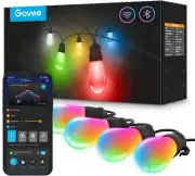 Smart Outdoor String Light Warm White 96ft (2 Ropes of 48ft) LED Bulbs Outdoor