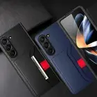 Business Leather Card Holder Case For Samsung Galaxy Z Fold6 Fold 5 4 3 5G Cover