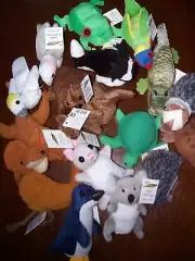 AUSTRALIAN ANIMAL FINGER PUPPET COLLECTION Full Set 18 Different ANIMALS