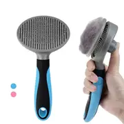 Efficient Comfortable Safe Anti-slip Self Cleaning Pet Grooming Brush for Small, Large Dogs & Cats