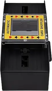 Abaodam Electric Poker Card Shuffling Tool Automatic Mixer for Two Decks Battery Operated Cards Shuffling Machine for Game Nights and Poker Parties