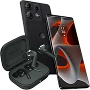 [Motorola] Edge 50 Pro Black (12GB RAM/512GB), 50MP, Unlocked Cellphone + Headphones