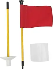 Jaxenor Golf Pin Flag Hole Cup Set - Portable and Durable for Mini Putting Green Practice