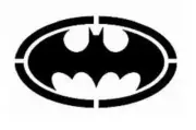 BATMAN Large Stencil Template Airbrush Paint 5 1/4" X 9 1/2"