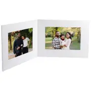 Double View Photo Folder 6x4 Horizontal White 25 Pack (Same Shipping Any Qty)