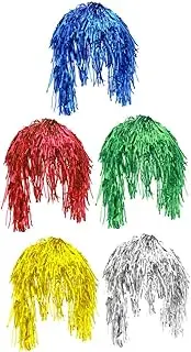 LALADEFIEE Shiny Party Wigs Glitter Tinsel Wigs for Women Cosplay Props for Photo Booth Wedding