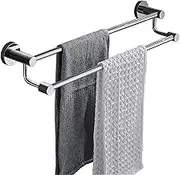 Towel Rack Towel Rails Screw Wall MountedSus304 Stainless Double Towel Storage Rack Towel Bar for Bathroom or Kitchen Bathroom Hardware/80Cm Decoration LWX