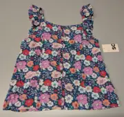 So Girls Floral Flutter Sleeves Tank Top - Size 14/16