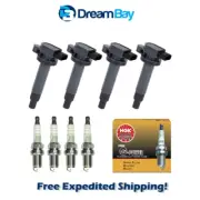 00-19 for Toyota Yaris Prius Echo Ignition Coil & NGK Platinum Spark Plug 4PCS (for: Toyota)