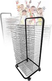 Art Clothes Drying Rack, Art Shelf Storage Rack with Wheels, Art Studio Education Products Clothes Drying Rack Space Saving Rack, Stacking Rack for Painting Etc.