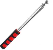 Auto-plaza 6.5 Feet Red Telescopic Handheld Flagpoles Portable Extendable Handheld Windsock Telescopic Flag Pole Ferula Pointer