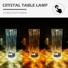 Crystal Table Lamp Acrylic Crystal Bedside Night Light 3 Colors Romantic ☽