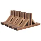 4pcs Garden Fence Bases Lawn Picket Fence Stand Holder Yard Fence Supply for