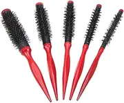 Oimzzr 10mm Hair Round Brush Quiff Roller Comb for DIY Hairstyle Salon Hairdressing Round Hairbrush Nylon Comb