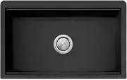 Oliveri Santorini Farmhouse Undermount Sink, Black