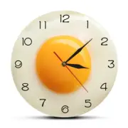 Fried Egg Poached Egg Wall Clock Egg Yolk Clock Digital Pointer Clock3227