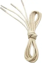 [VSUDO] Round Waxed Formal Dress Shoe Laces, Diameter 2.5mm Thin Oxford Shoe Laces for Brogues Derby or Blucher Shoes, Replacement Shoelaces for Oxford Ankle Boots or Desert Boots