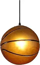 Children Bedroom Basketball Hanging Light Fixtures, Industrial American Country Pendant Lighting Chandelier Lamps, Ceiling Lights with Glass Lampshade Restaurant Bar Shops