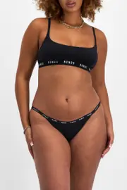 [Bonds] Bonds Women's Icons String Bikini in Black Size: 10 10 Black