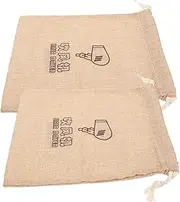 Travel Hair Dryer Storage Bag 2pcs Drawstring Fabric Bags for Organized Beauty Tool Storage