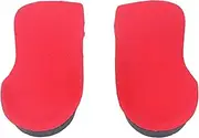 3/4 Arch Support Insoles, 3/4 Plantar Fasciitis Insoles Shock Absorption Red 2PCS Ergonomic Design EVA Fit Breathable for Flat Feet (M)