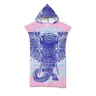 Ethnic Elephant Ganesha Hooded Beach Poncho Towel Surf Swim Spa Changing Robe