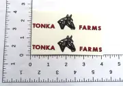 water slide decal set for Tonka Farms truck WITH TRACKING