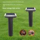 Solar Mole Repellent IP66 Waterproof Ultrasonic Rodent Snake Gopher Vole SN