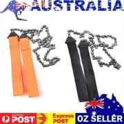 24 Inch Hand Rope Chain Saw Portable Tree Cutting Tool Folding Wood Cutting Use