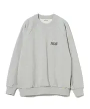 (ASK availability First) BEAMS FARAH / Embroidery Graphic Crewneck Sweatshit new