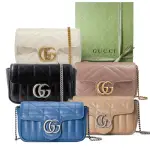 【GUCCI 古馳】476433 經典MARMONT系列復古LOGO迷你手機包斜背包(顏色任選)