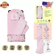 Soft Cotton Blend Nap Mat for Kids with Reusable Pillow - Travel-Friendly Design