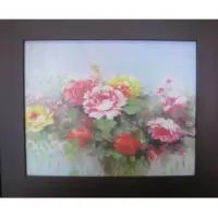 在飛比找momo購物網優惠-【開運陶源】花開富貴 牡丹畫 牡丹圖(38x32cm)