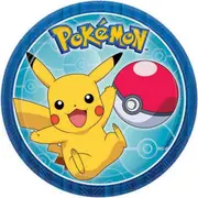 Pokemon Pikachu Round Paper Plates 17cm