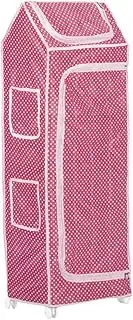 [NHR] Multipurpose Premium Plastic Baby almirah, Kids Wardrobe, Cloth Organizer, Folding almirah, Toy Box (5 Shelf, Pink)