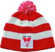 65171 SYDNEY SWANS AFL FOOTBALL KIDS BABY BEANIE