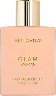 Bella Vita Luxury GLAM Woman Eau De Parfum With African Orange, Jasmine & Patchouli Premium, Long Lasting Floral & Woody Fragrance Liquid EDP For Women, 100ml