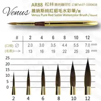 在飛比找蝦皮購物優惠-松林 Macro Wave 馬可威 維納斯純紅貂毛水彩筆/圓