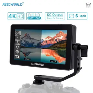 FEELWORLD F6 PLUS 6英寸螢幕 單眼攝影攝像監視器 4K HDMI輸入輸出 (不包含電池)