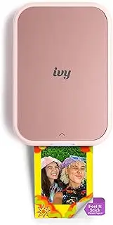 [Canon] Ivy 2 Mini Photo Printer, Print from Compatible iOS & Android Devices, Sticky-Back Prints, Blush Pink