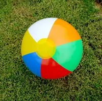在飛比找樂天市場購物網優惠-彩色充氣球 沙灘玩具球 夏天 海灘 戲水 玩具球 y7031