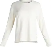 [Spyder] Women's Fleece Crewneck Sweatshirt - Brushed Fleece High-Low Hem UPF 30+ Long Sleeve Top for Women (Sizes: S-XL), Oatmeal Heather, Small