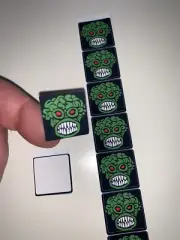 Bally Attack or Revenge from Mars Pinball Machine Drop Target Stickers