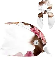 [YTYVAGT] Scrub Caps Women,Scrub Hats Suitable for Women,Chihuahua Dog and Rose