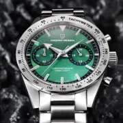 PAGANI DESIGN 1766 Men's Quartz Moon Quartz Diver Stainless Steel Luminous Watch