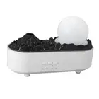 Volcano Humidifier Quiet ABS PP Volcano Flame Diffuser 200ml Night Light For