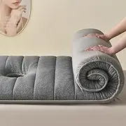 Grey 5cm,S 70×185cm,Massage Table Lash Bed Mattress Topper Memory Foam with 4 Corner Straps & Anti-Slip Lash Bed Cushion Without Bed for Spa,Beauty,Tattoo
